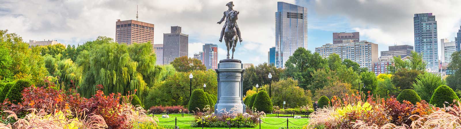 View the Statue of George Washington in Boston as well as a host of other historic sites on an eastern United States vacation