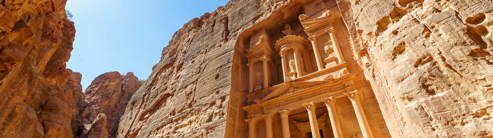 View of Petra as seen on a Jordan escorted tour
