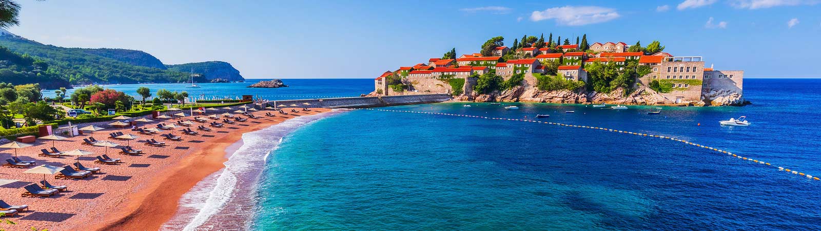 Panoramic view of the Adriatic Sea on an escorted Montenegro vacation